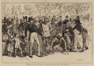 袭击巴黎无用的嘴巴 作者 Arthur Boyd Houghton