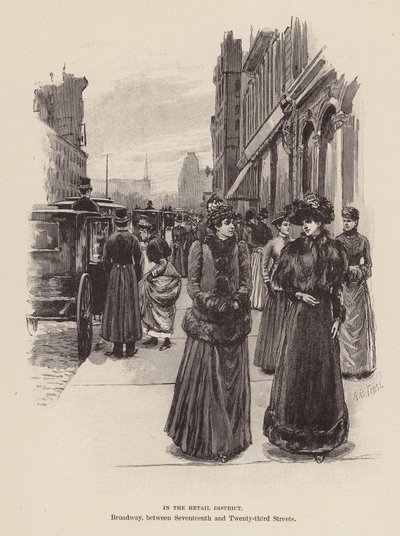 在零售区（雕刻） 作者 亚瑟·伯迪特·弗罗斯特