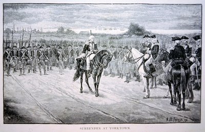 康沃利斯勋爵在约克镇向乔治-华盛顿投降 作者 亚瑟·伯迪特·弗罗斯特