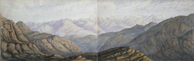 山中的夕阳 作者 亚瑟·库斯特