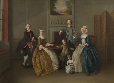 家庭团体，1756年 作者 亚瑟·戴维斯（Arthur Devis）