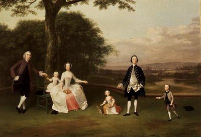 蒂尔家族，约1750-51年 作者 亚瑟·戴维斯（Arthur Devis）