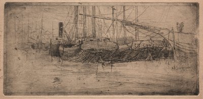 沿着凯霍加河滑行，1887年。 作者 亚瑟·施耐德（Arthur E. Schneider）。