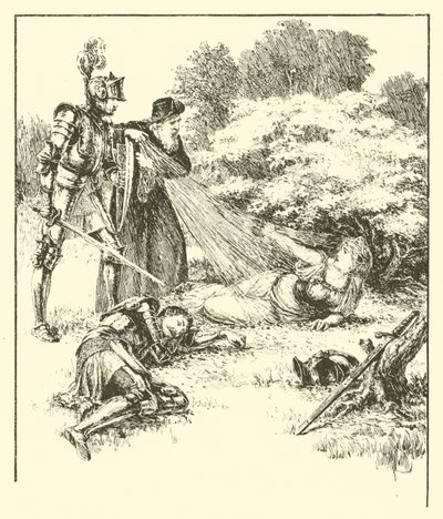 盖恩爵士，幸福的凉亭（版画） 作者 亚瑟·乔治·沃克