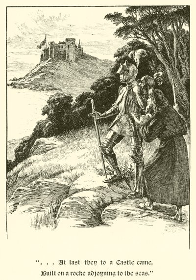 盖恩爵士，三姐妹（版画） 作者 亚瑟·乔治·沃克