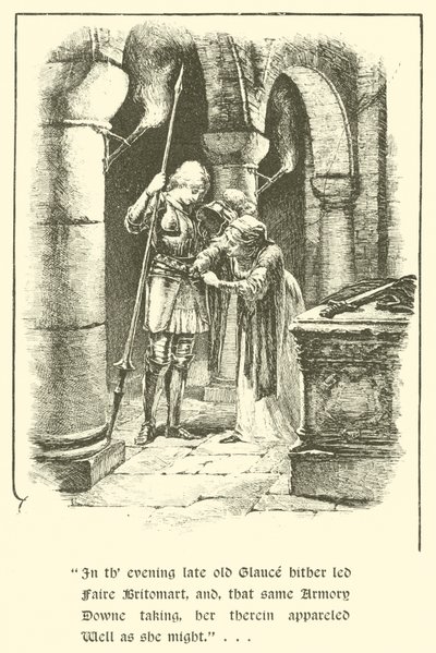 The Legend of Britomart, How Britomart Set Forth On Her Quest (engraving) 作者 亚瑟·乔治·沃克