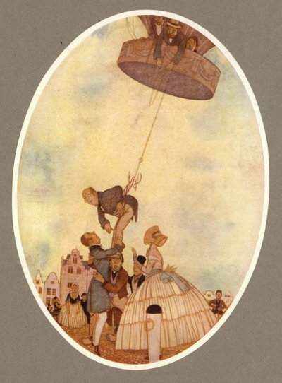 The "Monstre" Balloon (colour litho) 作者 亚瑟·乔治·沃茨（Arthur George Watts）
