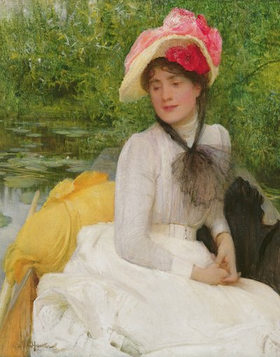 平底船的女孩 作者 Arthur Hacker