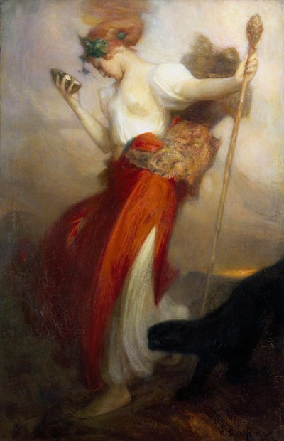 "阿瑟-哈克（1858-1919）1913 年的绘画作品 "巴肯切特人 作者 亚瑟·哈克