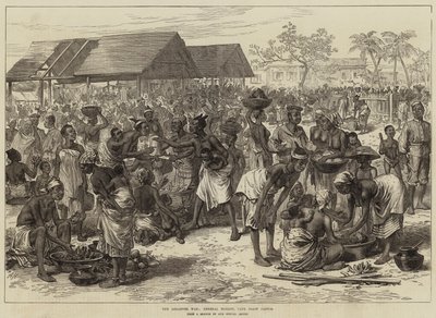 Ashantee War，General Market，Cape Coast Castle 作者 亚瑟·霍普金斯