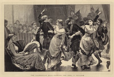 Caledonian Ball，在Reel O&39;Tulloch上跳舞 作者 Arthur Hopkins