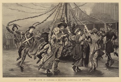加拿大的冬季生活，渥太华的滑冰嘉年华 作者 Arthur Hopkins