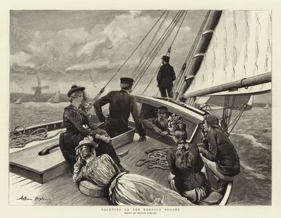 乘船游览诺福克湖区 作者 Arthur Hopkins