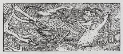 汉斯·克里斯蒂安·安徒生：野天鹅（石版画） 作者 亚瑟·约瑟夫·加斯金