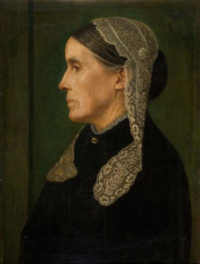 亨利-加斯金夫人的画像 艺术家的母亲，1888年。   作者 亚瑟·约瑟夫·加斯金