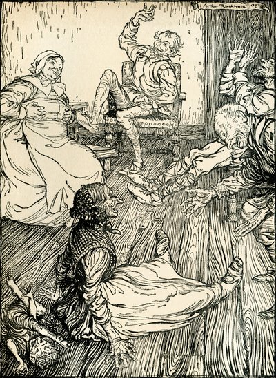仲夏夜之梦 作者 亚瑟·拉克汉姆（Arthur Rackham）