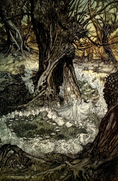 仲夏夜之梦 作者 亚瑟·拉克汉姆（Arthur Rackham）