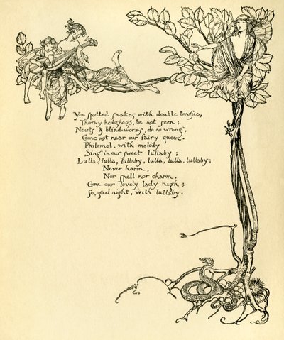 仲夏夜之梦 作者 Arthur Rackham