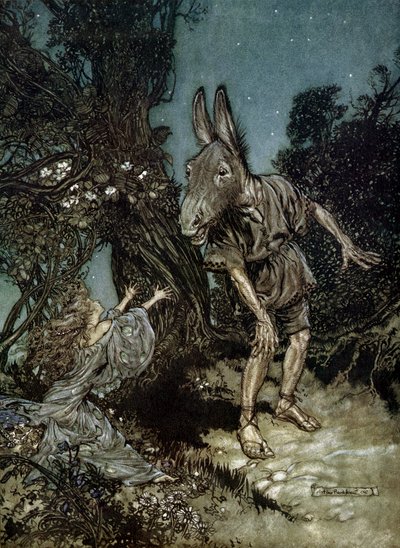 仲夏夜之梦 作者 亚瑟·拉克汉姆（Arthur Rackham）