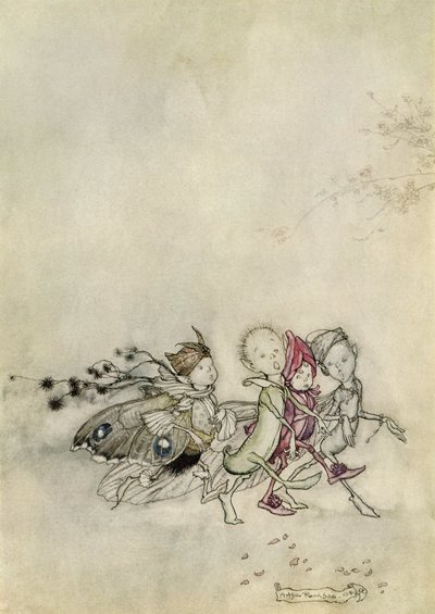 仲夏夜之梦 作者 亚瑟·拉克汉姆（Arthur Rackham）