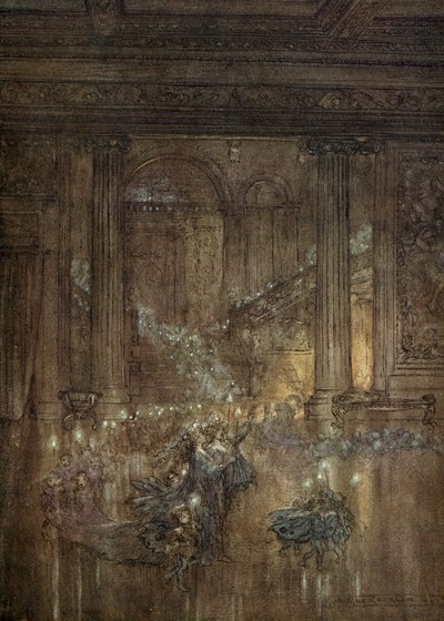仲夏夜之梦 作者 亚瑟·拉克汉姆（Arthur Rackham）