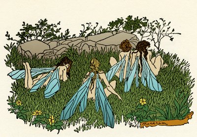 威廉莎士比亚的仲夏夜之梦 作者 亚瑟·拉克汉姆（Arthur Rackham）