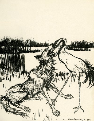 伊索寓言 作者 亚瑟·拉克汉姆（Arthur Rackham）