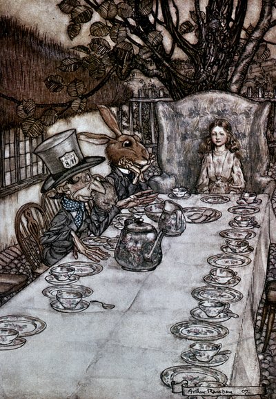 爱丽丝梦游仙境》，1917年 作者 亚瑟·拉克汉姆（Arthur Rackham）