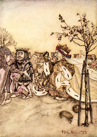 刘易斯卡罗尔的“爱丽丝梦游仙境” 作者 亚瑟·拉克汉姆（Arthur Rackham）