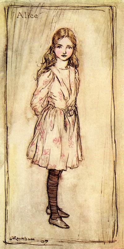 刘易斯卡罗尔的“爱丽丝梦游仙境” 作者 亚瑟·拉克汉姆（Arthur Rackham）
