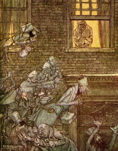 查尔斯狄更斯的圣诞颂歌 作者 亚瑟·拉克汉姆（Arthur Rackham）