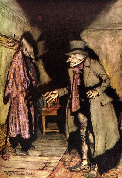 查尔斯狄更斯的圣诞颂歌 作者 亚瑟·拉克汉姆（Arthur Rackham）