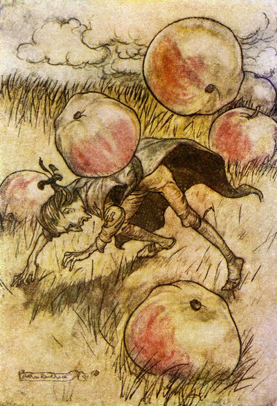 Gullivers由Johnathan Swift旅行 作者 亚瑟·拉克汉姆（Arthur Rackham）