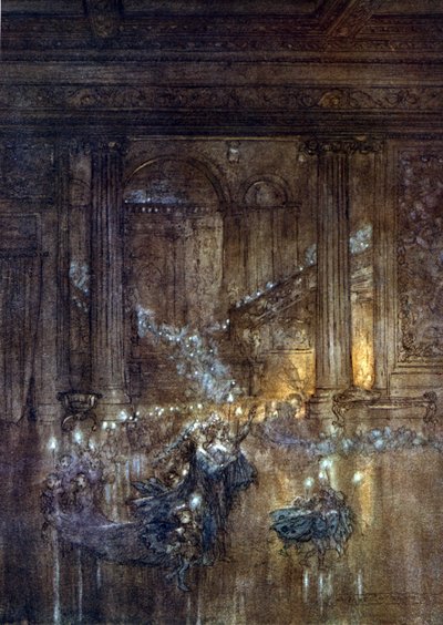亚瑟·拉克汉姆 (1867-1939) 为威廉·莎士比亚的夏夜之梦绘制的插图 作者 亚瑟·拉克汉姆（Arthur Rackham）