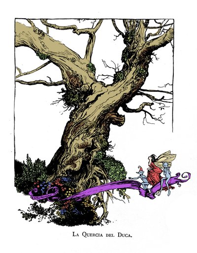 威廉·莎士比亚的《夏夜之梦》插图 作者 亚瑟·拉克汉姆（Arthur Rackham）