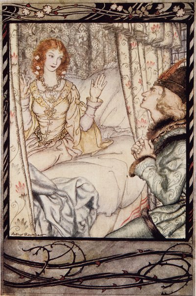 是你，我的王子？我已经等了很长时间，来自The Arthur Rackham Fairy Book，pub。 1933年 作者 亚瑟·拉克汉姆（Arthur Rackham）