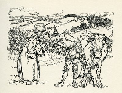 杰克和豆茎 作者 亚瑟·拉克汉姆（Arthur Rackham）