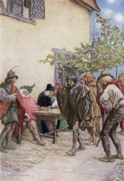 亨利四世国王第二部分 作者 亚瑟·拉克汉姆（Arthur Rackham）