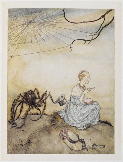 玛菲特小姐 作者 亚瑟·拉克汉姆（Arthur Rackham）