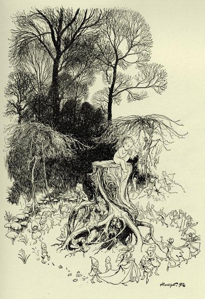 彼得潘和仙女 作者 亚瑟·拉克汉姆（Arthur Rackham）