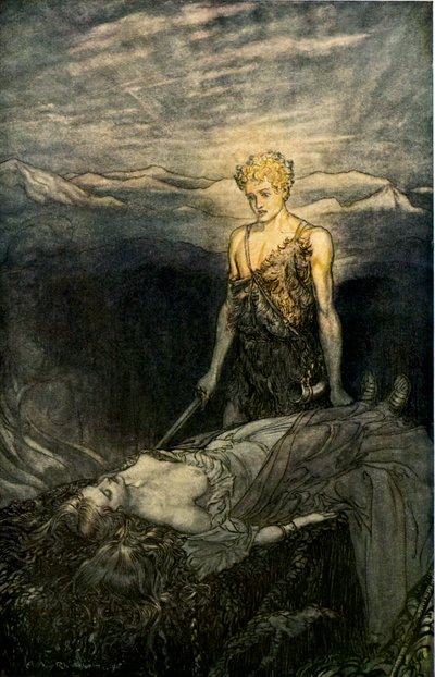 齐格弗里德 作者 亚瑟·拉克汉姆（Arthur Rackham）