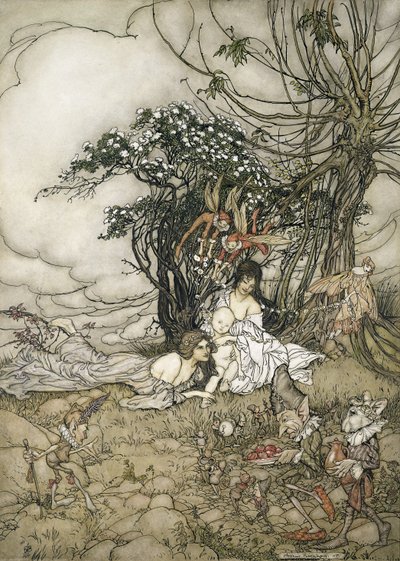 变形金刚，1905年（纸和笔墨水） 作者 亚瑟·拉克汉姆（Arthur Rackham）