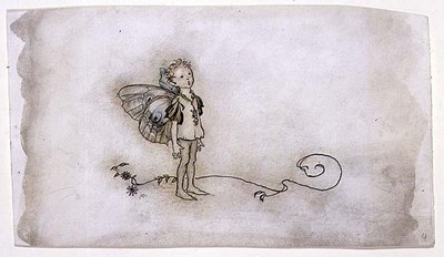 仙女们的事》，《仲夏夜之梦》中的插图，由海因曼出版。 作者 亚瑟·拉克汉姆（Arthur Rackham）