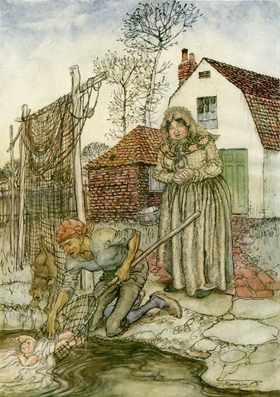 鱼和戒指 作者 亚瑟·拉克汉姆（Arthur Rackham）