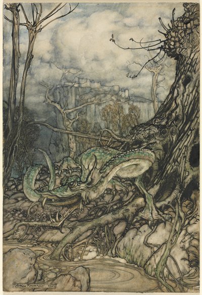 青龙 作者 亚瑟·拉克汉姆（Arthur Rackham）