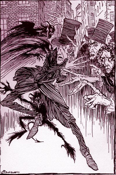 埃德加爱伦坡的堕落者 作者 亚瑟·拉克汉姆（Arthur Rackham）