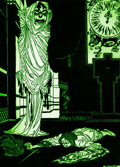 埃德加·爱伦·坡的《红死病假面》 作者 亚瑟·拉克汉姆（Arthur Rackham）