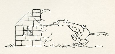 三只小猪》（The Three Little Pigs 作者 亚瑟·拉克汉姆（Arthur Rackham）