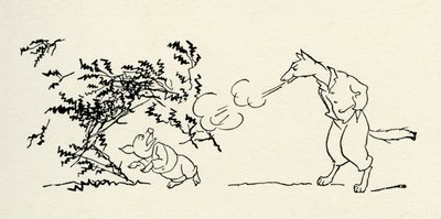 三只小猪》（The Three Little Pigs 作者 亚瑟·拉克汉姆（Arthur Rackham）