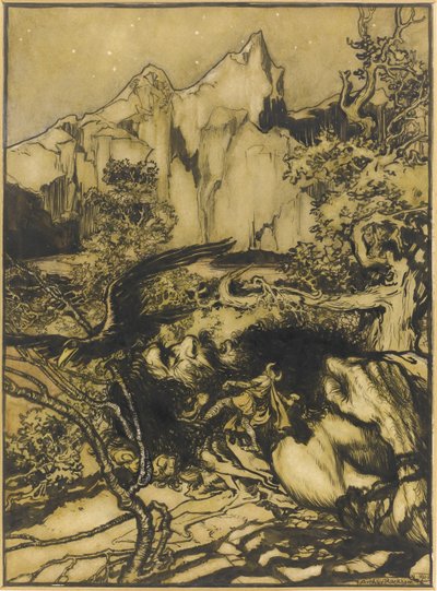 1901年《雷神索尔大世界》 作者 亚瑟·拉克汉姆（Arthur Rackham）